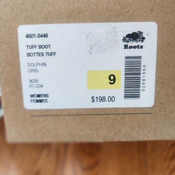 BNIB Roots Tuff Boots in Dolphin - Picture 3 of 6